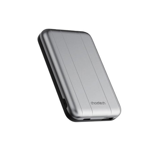 CHOETECH B655-SL 5000mAh Magnetic Wireless Power Bank 10W (Silver) V28-ELECHOB655SL