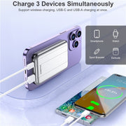 CHOETECH B655-SL 5000mAh Magnetic Wireless Power Bank 10W (Silver) V28-ELECHOB655SL