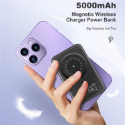 CHOETECH B655-SL 5000mAh Magnetic Wireless Power Bank 10W (Silver) V28-ELECHOB655SL