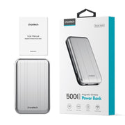CHOETECH B655-SL 5000mAh Magnetic Wireless Power Bank 10W (Silver) V28-ELECHOB655SL