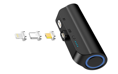 CHOETECH B660-BK 3000mAh Mini Power Bank with 3 Magnetic Connectors (Black) V28-ELECHOB660BK