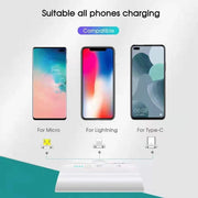 CHOETECH B660-WH 3000mAh Mini Power Bank with 3 Magnetic Connectors (White) V28-ELECHOB660WH
