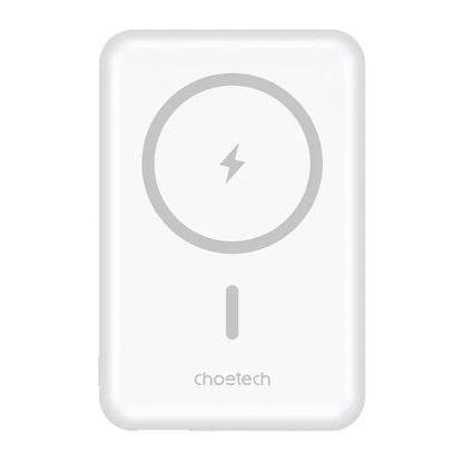 CHOETECH B662-WH USB-A + USB-C + Wireless Magnetic Power bank 5000mAh (White) V28-ELECHOB662WH