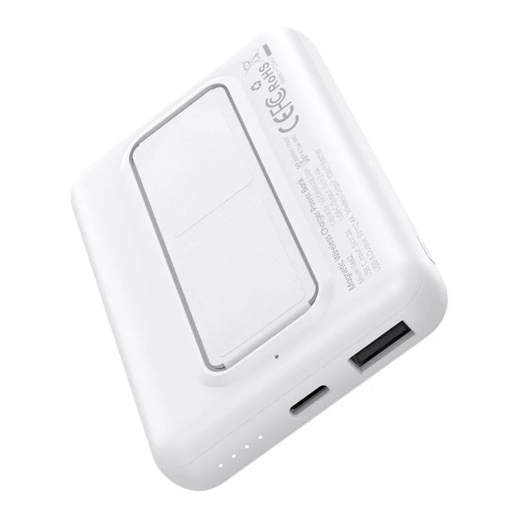 CHOETECH B662-WH USB-A + USB-C + Wireless Magnetic Power bank 5000mAh (White) V28-ELECHOB662WH