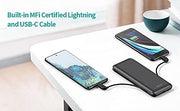 CHOETECH B688-BK 10000mAh MFi Certified PD18W Power Bank (with 2 cables) V28-ELECHOB688BK