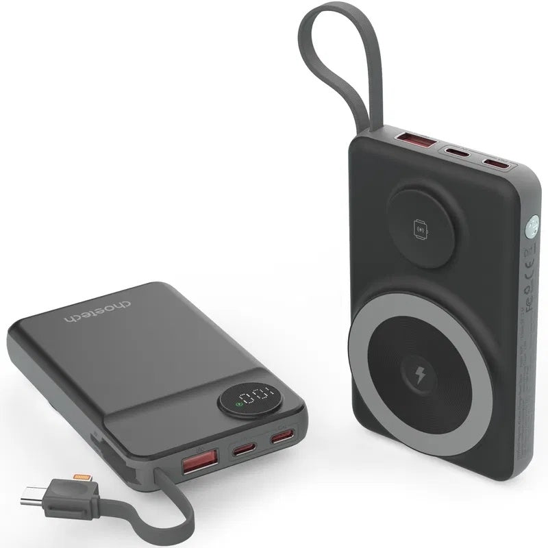 CHOETECH B695-BK 10000mAh 22.5W USB-A + USB-C x 2 + MagLeap Wireless Charge Power Bank Black V28-ELECHOB695BK