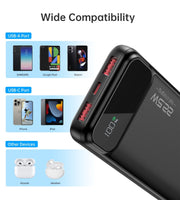 CHOETECH B728 10000mAh Power Bank PD22.5W with Digital Display V28-ELECHOB728