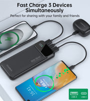 CHOETECH B728 10000mAh Power Bank PD22.5W with Digital Display V28-ELECHOB728