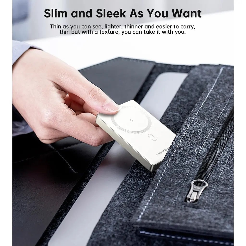 CHOETECH B739-WH 20W Slim USB-C 10000mAh Magnetic Power Bank - White V28-ELECHOB739WH