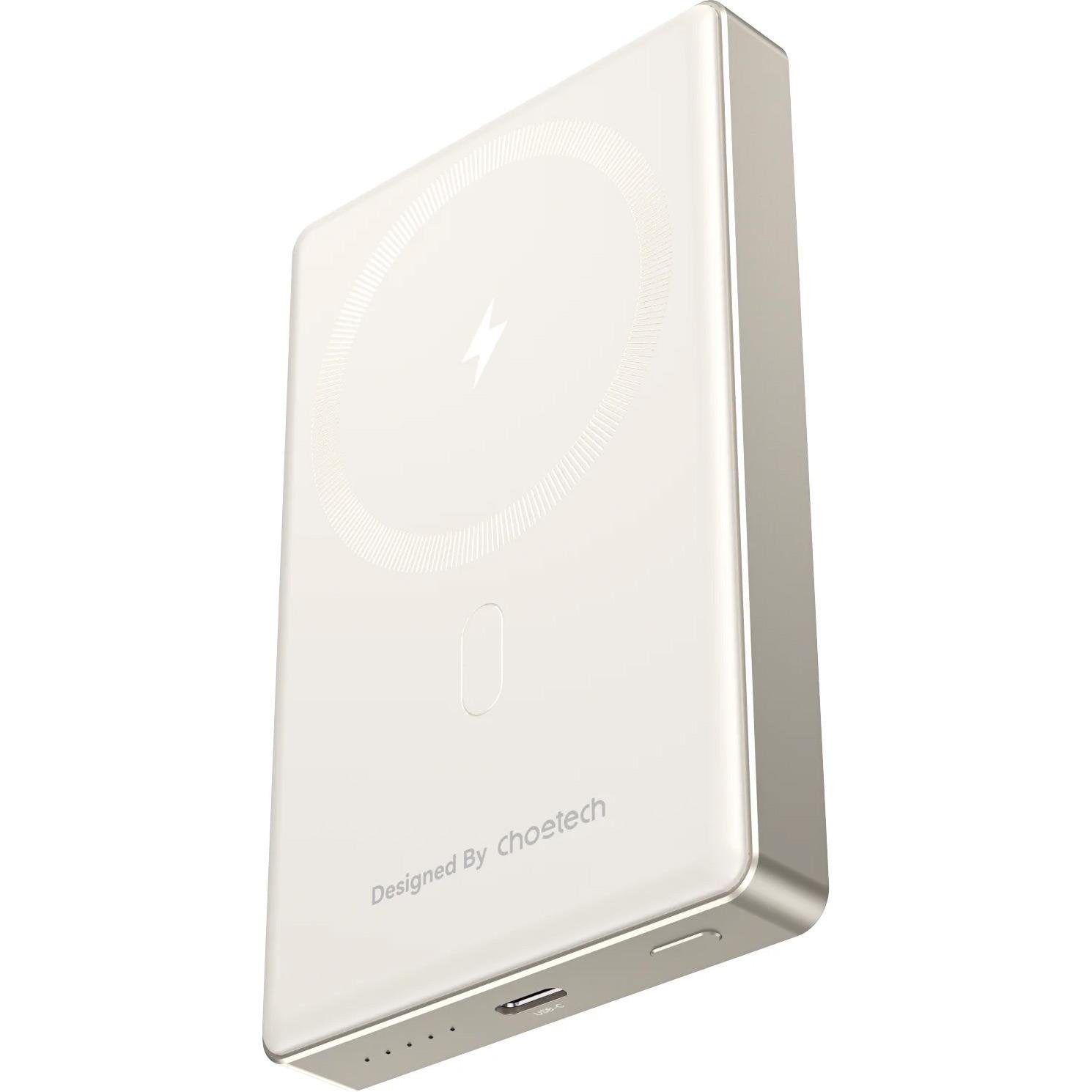 CHOETECH B739-WH 20W Slim USB-C 10000mAh Magnetic Power Bank - White V28-ELECHOB739WH