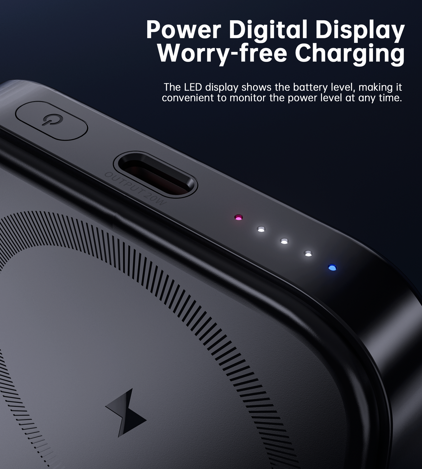 CHOETECH B743-BK 10000mAh PD20W Magnetic Power Bank with Holder Black V28-ELECHOB743BK