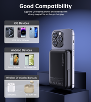 CHOETECH B743-BK 10000mAh PD20W Magnetic Power Bank with Holder Black V28-ELECHOB743BK