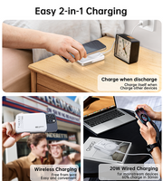 CHOETECH B743-WH 10000mAh PD20W Magnetic Power Bank with Holder White V28-ELECHOB743WH