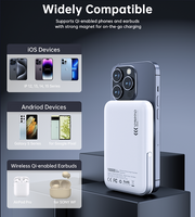 CHOETECH B743-WH 10000mAh PD20W Magnetic Power Bank with Holder White V28-ELECHOB743WH