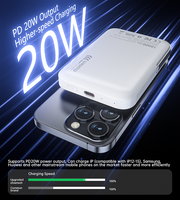 CHOETECH B743-WH 10000mAh PD20W Magnetic Power Bank with Holder White V28-ELECHOB743WH