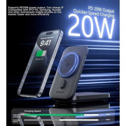 CHOETECH B750 Qi2 Certified 3-in-1 magnetic charger Stand with 10000mAh battery V28-ELECHOB750