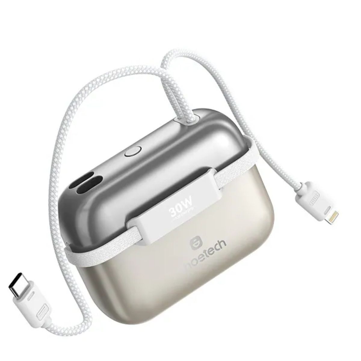 CHOETECH B812-GO Mini Bag Digital CCC Certified 10000mAh 30W Fast Charging Power Bank Gold with USB-C + 8-pin V28-ELECHOB812GO