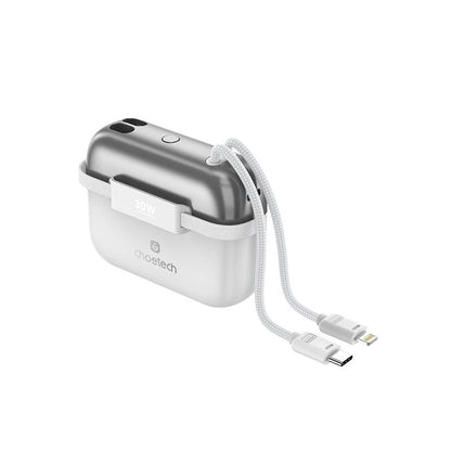 CHOETECH B812-SL WH Mini Bag Digital CCC Certified 10000mAh 30W Fast Charging Power Bank Gold with USB-C + V28-ELECHOB812SL