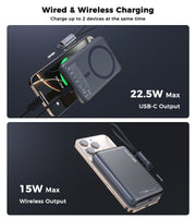CHOETECH B-862-GY CCC Certified 10000mAh Ultra Thin Magnetic Power Bank V28-ELECHOB862GY