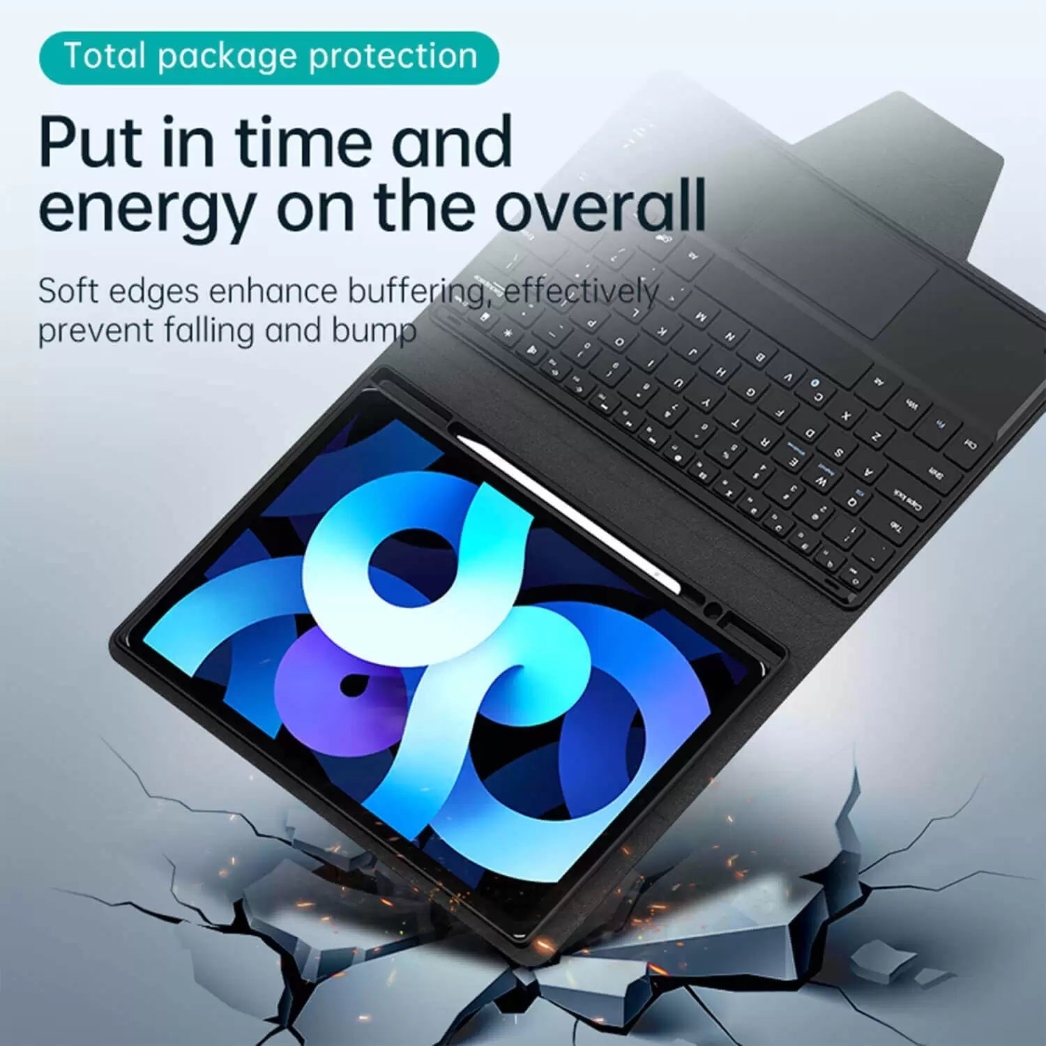 CHOETECH BH-013 Wireless Keyboard for iPad Pro 10.2-inch V28-ELECHOBH013