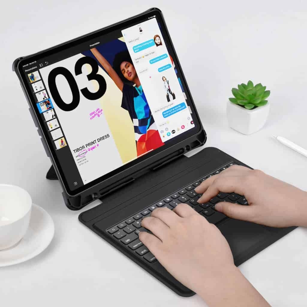 CHOETECH BH-017 Bluetooth Keyboard with Touchpad and Backlight for iPad Pro 10.9 " (Black) V28-ELECHOBH017BK