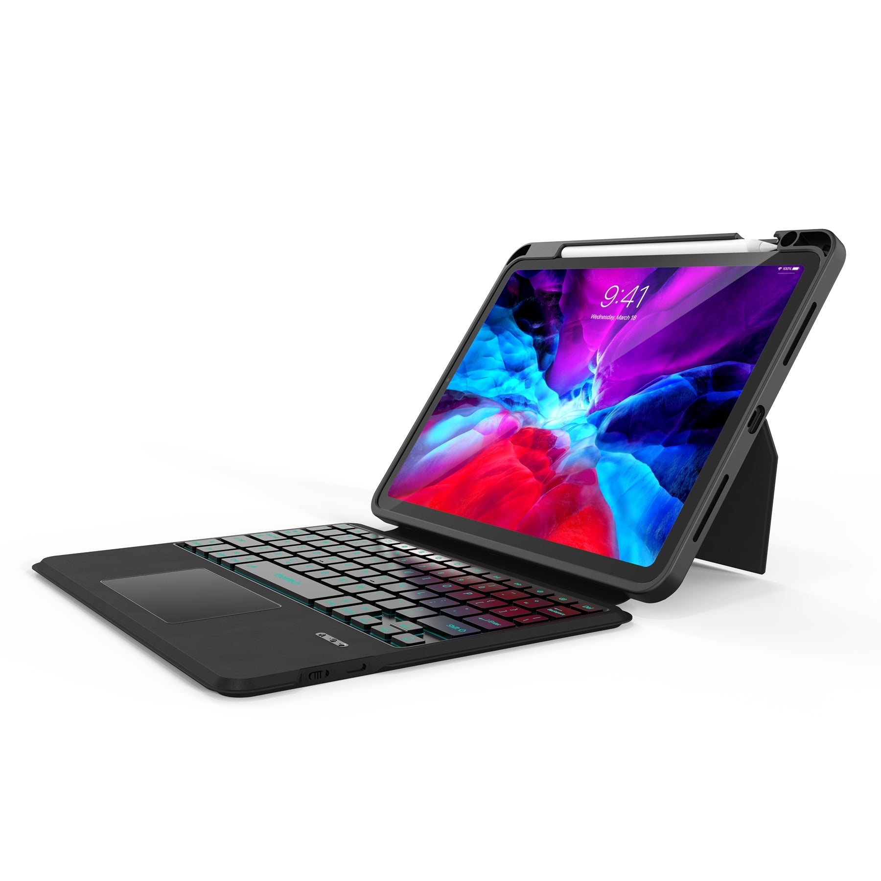 CHOETECH BH-018 Wireless Keyboard with Touchpad and Backlight for iPad Pro 11 " (Black) V28-ELECHOBH018BK
