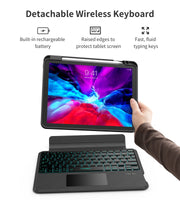 CHOETECH BH-018 Wireless Keyboard with Touchpad and Backlight for iPad Pro 11 " (Black) V28-ELECHOBH018BK