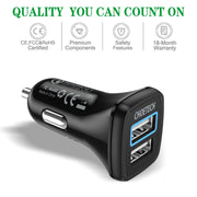 CHOETECH C0051 Quick Charge 3.0 Tech 30W Car Charger V28-ELECHOC0051