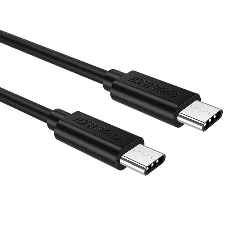 CHOETECH CC0003 USB-C to USB-C Cable 2M Black V28-ELECHOCC0003BK