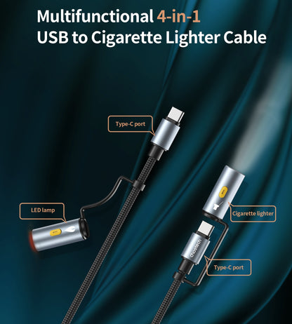 CHOETECH CC1001 Smart PD60W 4-in-1 USB C to C cable 1.2M V28-ELECHOCC1001