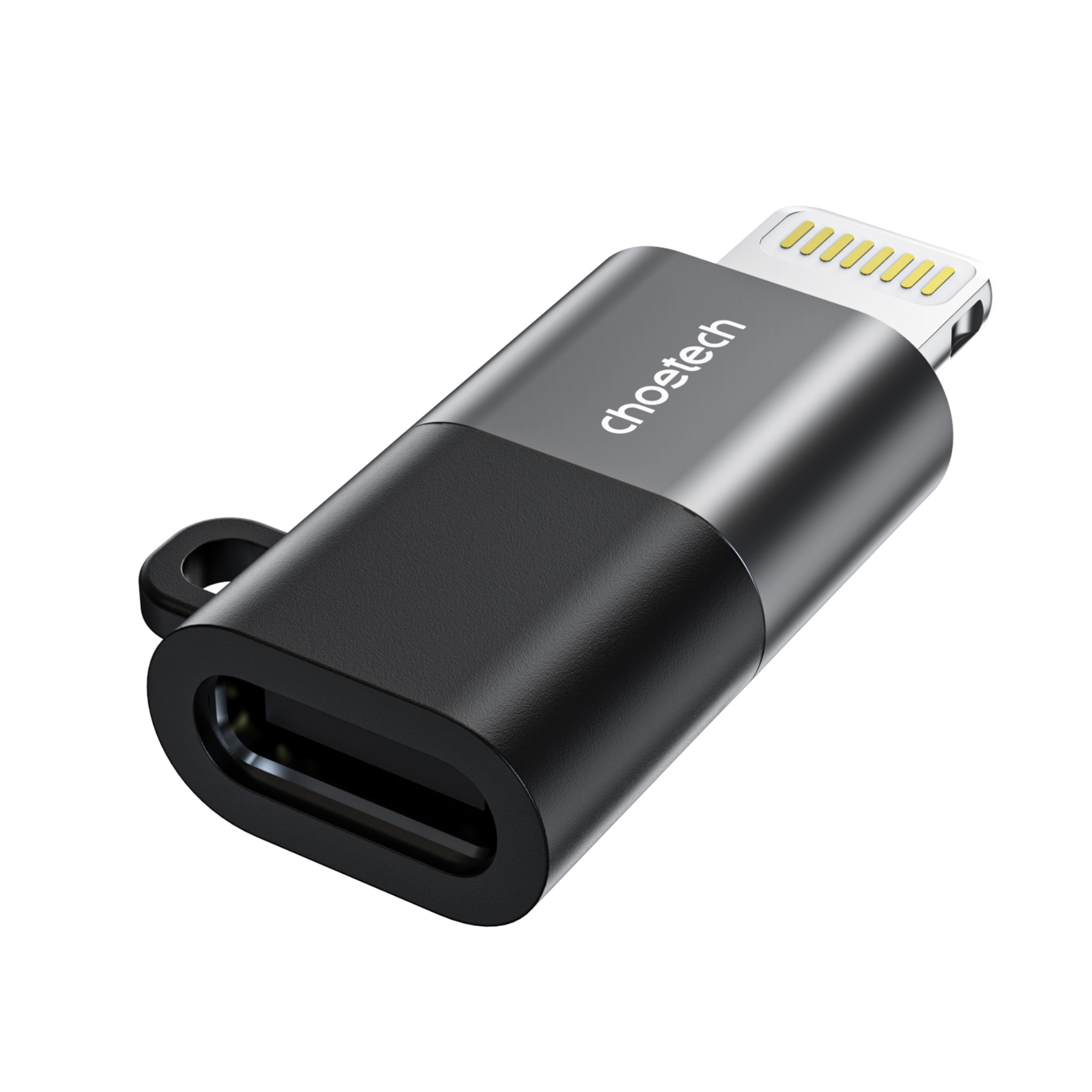 CHOETECH CR-001-GY Mfi iPhone to USB-C USB Adapter - Black V28-ELECHOCR001GY
