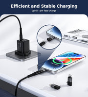 CHOETECH CR-001-GY Mfi iPhone to USB-C USB Adapter - Black V28-ELECHOCR001GY