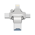 Choetech CR-002-SL EasyGO A+C+Micro+lighting four in one card reader V28-ELECHOCR002SL