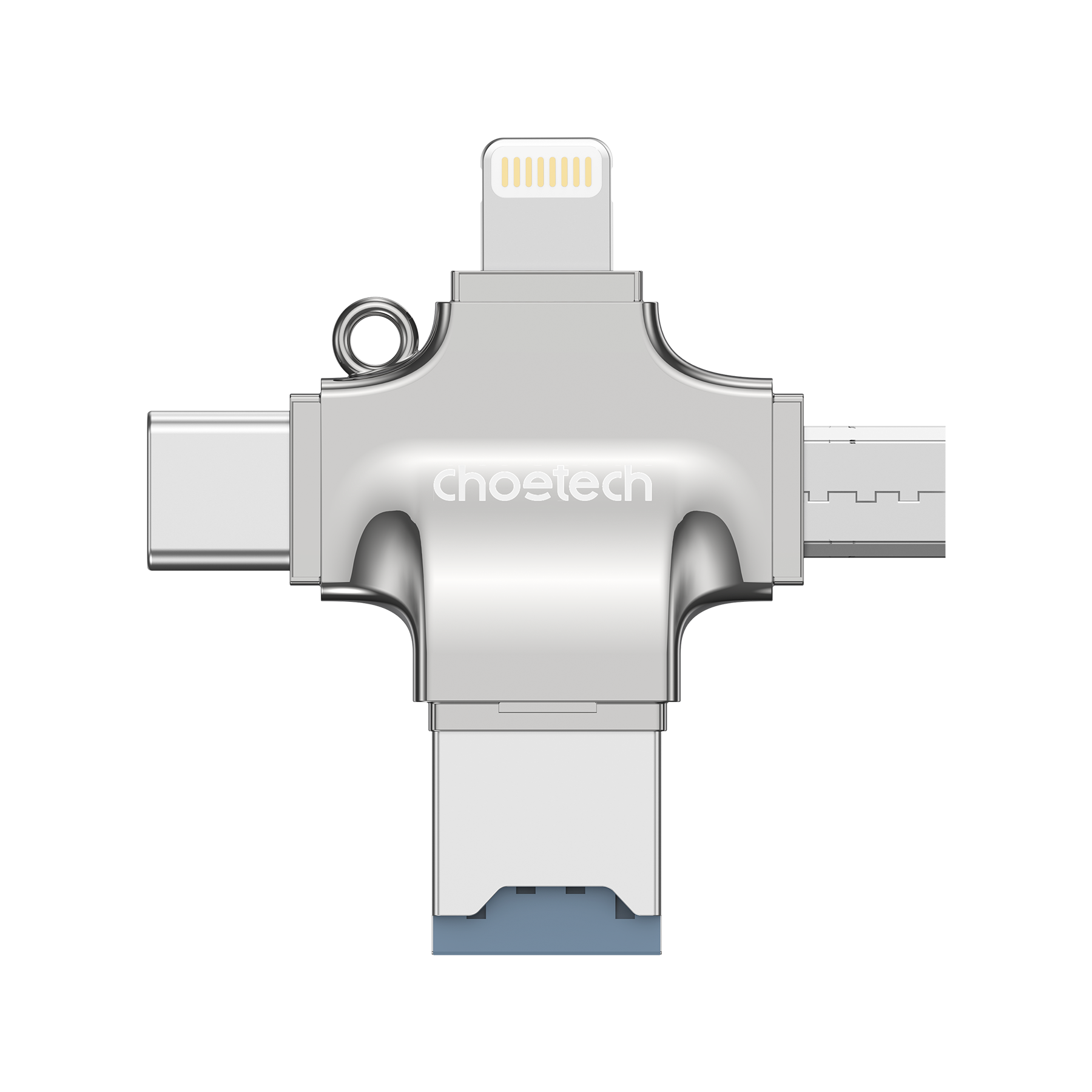 Choetech CR-002-SL EasyGO A+C+Micro+lighting four in one card reader V28-ELECHOCR002SL