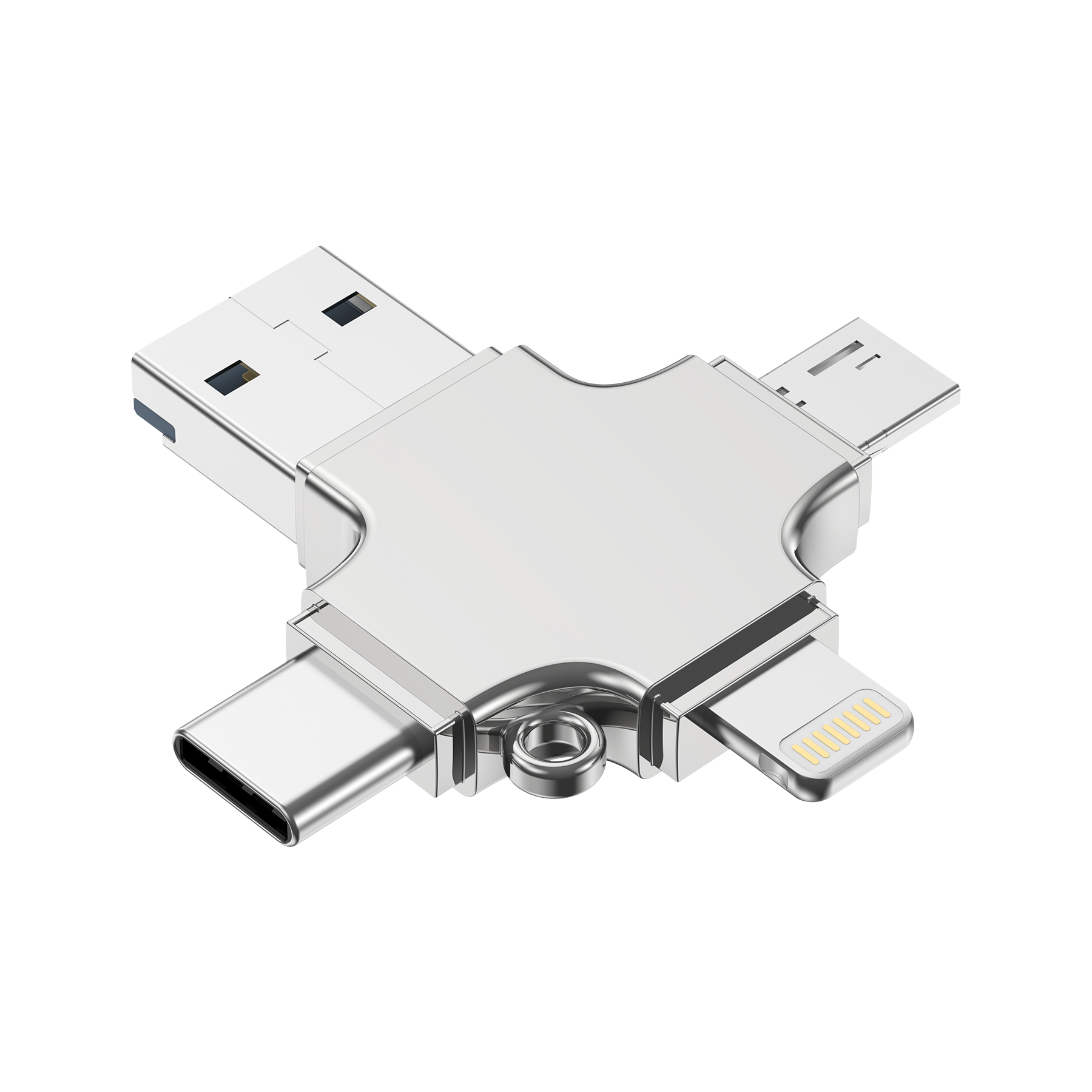 Choetech CR-002-SL EasyGO A+C+Micro+lighting four in one card reader V28-ELECHOCR002SL