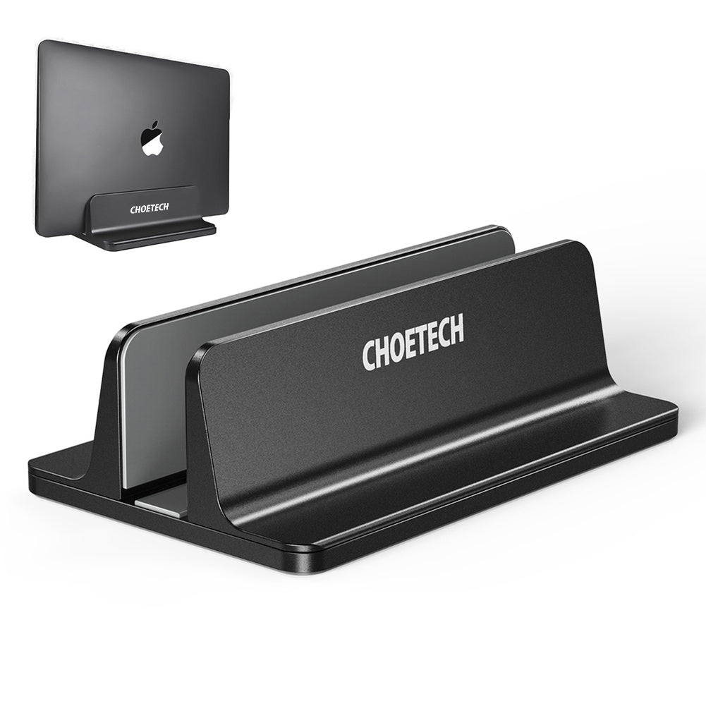 CHOETECH H038-BK Desktop Aluminum Stand With Adjustable Dock Size for Laptops and Tablets V28-ELECHOH038BK