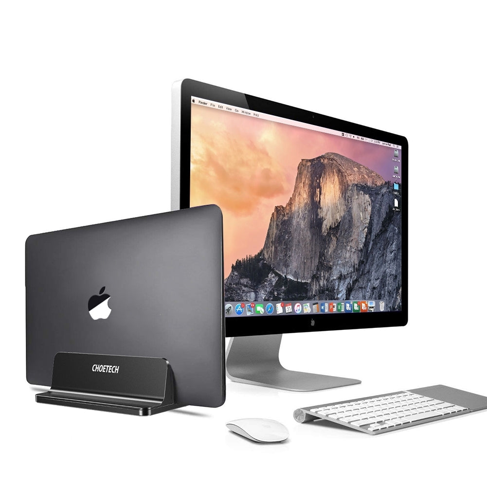 CHOETECH H038-BK Desktop Aluminum Stand With Adjustable Dock Size for Laptops and Tablets V28-ELECHOH038BK