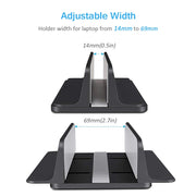 CHOETECH H038-BK Desktop Aluminum Stand With Adjustable Dock Size for Laptops and Tablets V28-ELECHOH038BK