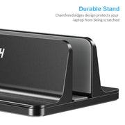CHOETECH H038-BK Desktop Aluminum Stand With Adjustable Dock Size for Laptops and Tablets V28-ELECHOH038BK