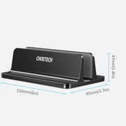 CHOETECH H038-BK Desktop Aluminum Stand With Adjustable Dock Size for Laptops and Tablets V28-ELECHOH038BK