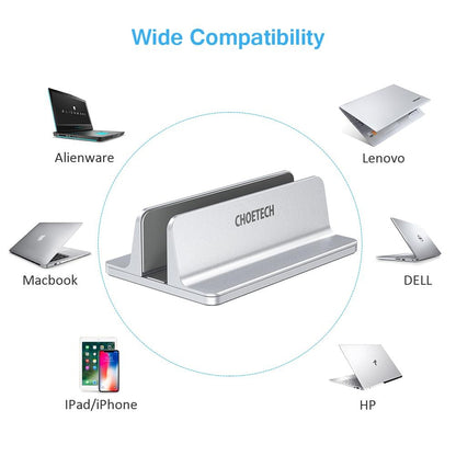 CHOETECH H038 Desktop Aluminum Stand With Adjustable Dock Size, Laptop Holder For All MacBook & tablet V28-ELECHOH038