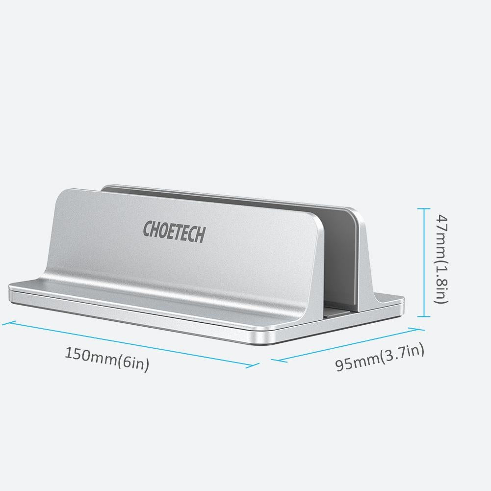 CHOETECH H038 Desktop Aluminum Stand With Adjustable Dock Size, Laptop Holder For All MacBook & tablet V28-ELECHOH038