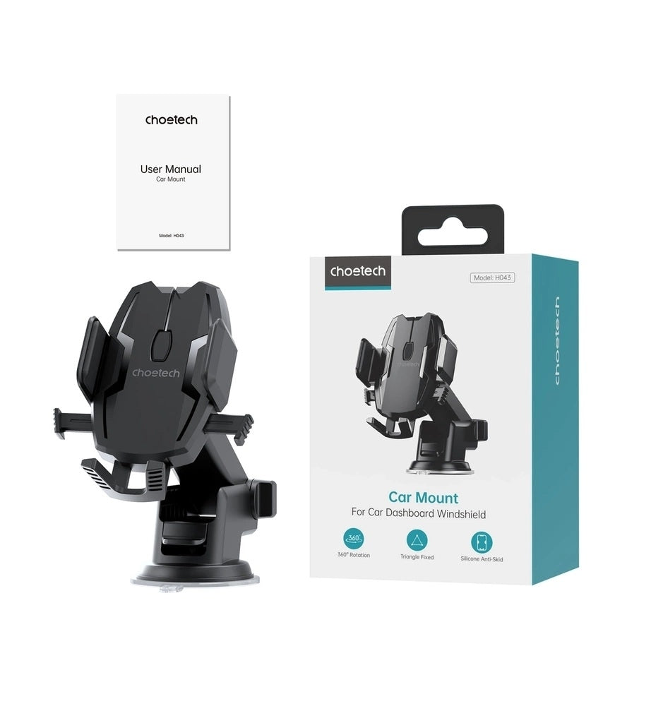 CHOETECH H043 Car Mount for Car Dashboard Windshield Phone Holder V28-ELECHOH043