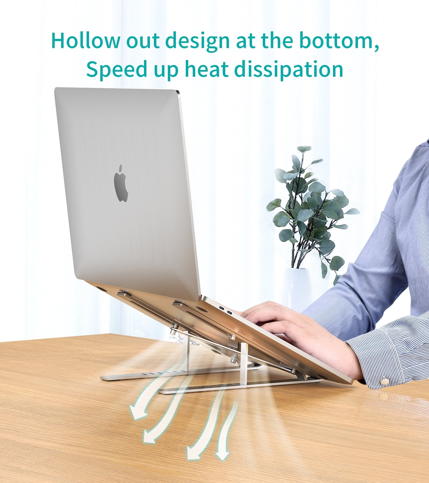 CHOETECH H045-SL Aluminum Foldable Laptop Stand V28-ELECHOH045SL