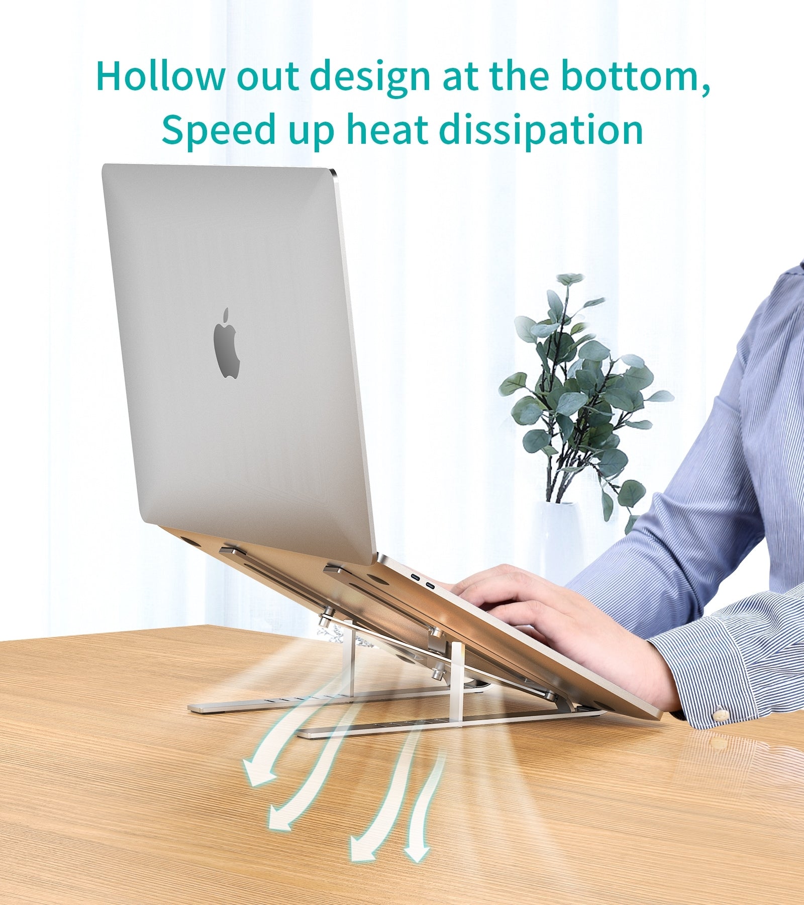 CHOETECH H045-SL Aluminum Foldable Laptop Stand V28-ELECHOH045SL