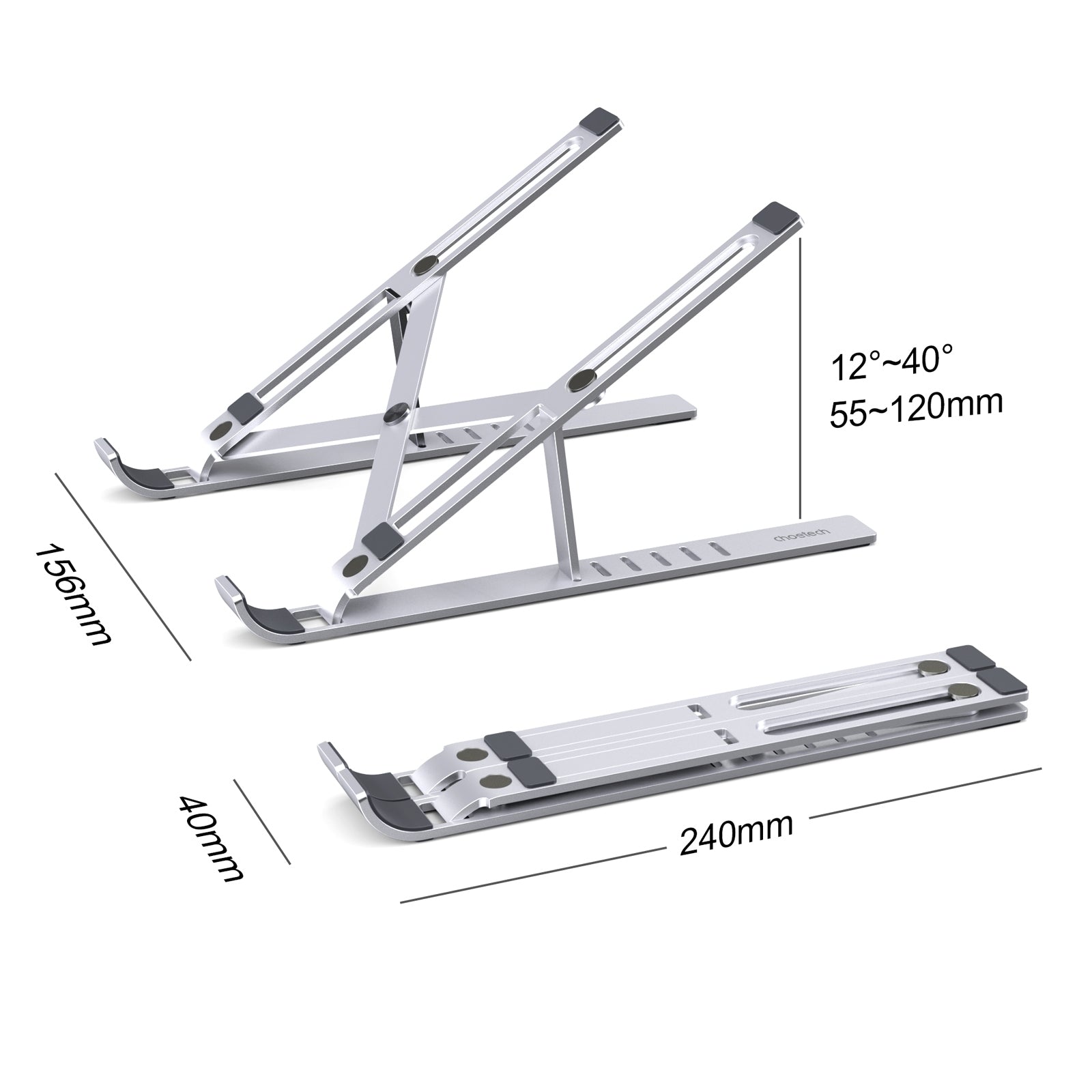 CHOETECH H045-SL Aluminum Foldable Laptop Stand V28-ELECHOH045SL