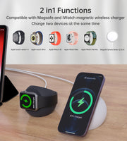CHOETECH H050-W Magnetic Holder for iPhone 12/13/14 /15 Series and iWatch (White) V28-ELECHOH050WH