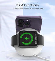 CHOETECH H050-W Magnetic Holder for iPhone 12/13/14 /15 Series and iWatch (White) V28-ELECHOH050WH