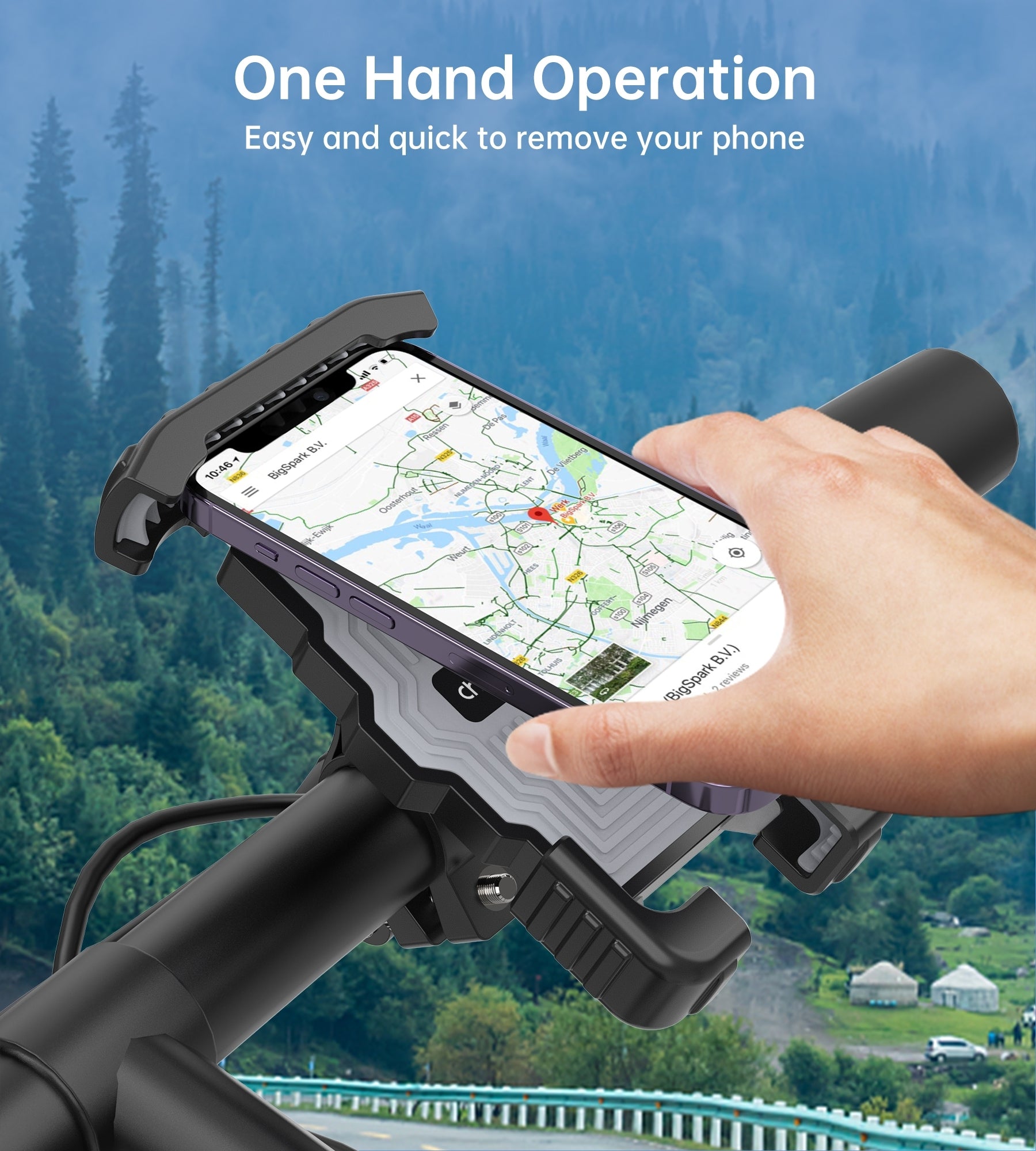 CHOETECH H067-GN Adjustable Mobile Stand for Bicycle (Green) V28-ELECHOH067GN