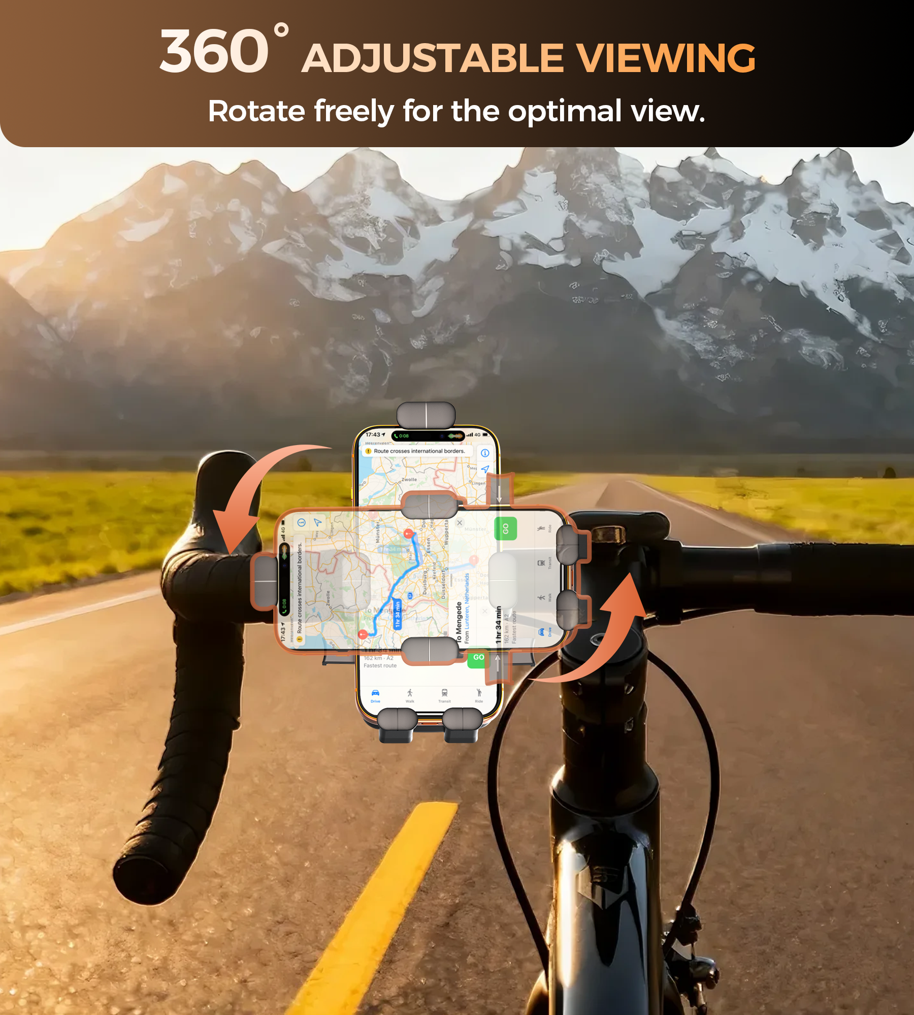 Choetech H092 Cycling Phone Holder Bike Handlebar Mount V28-ELECHOH092